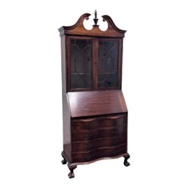 Maddox Table Company Chippendale Style Secretaire