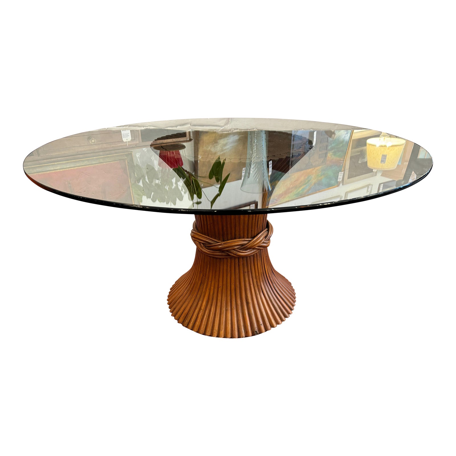 Contemporary Round Glass + Metal Side Table | Design Plus Gallery