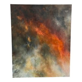 Circa 2009 Peter Tobias Abstract Oil on Canvas. Original Price: $17,200