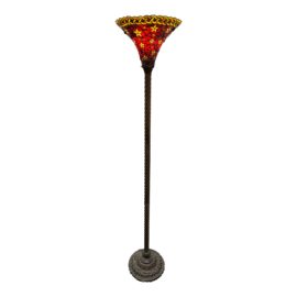 Torchiere Stained Glass Floor Lamp