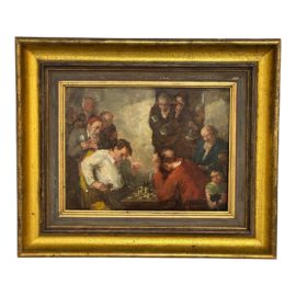 Karl Truppe 'The Chess Players', Austria (1887-1959). Original Price: $12,800