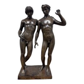 Castor and Pollux 'San Ildefonso Group' Metal & Resin Replica Sculpture. Original Price: $2,000