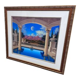 Jim Buckels Serigraph on Paper: "Villa Visconti" Limited Edition #25/300
