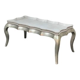 Amy Howard Collection Custom Design Scalloped Coffee Table. Original Price: $2.825