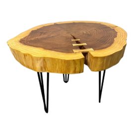 Bob Baker Live Edge Redwood Side Table