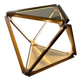 Stickbulb's the Diamond Table - Illuminating in Walnut Frame. Original Price: $13,950