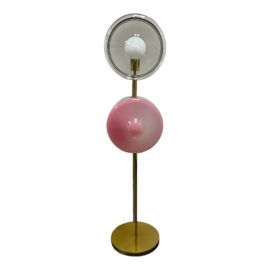 Bomma Orbital Venus Pink Polaris White With Brass Floor Lamp. Original Price: $9,945