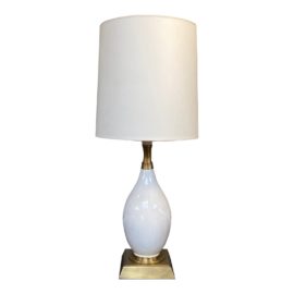 Visual Comfort Ivory + Brass Table Lamp