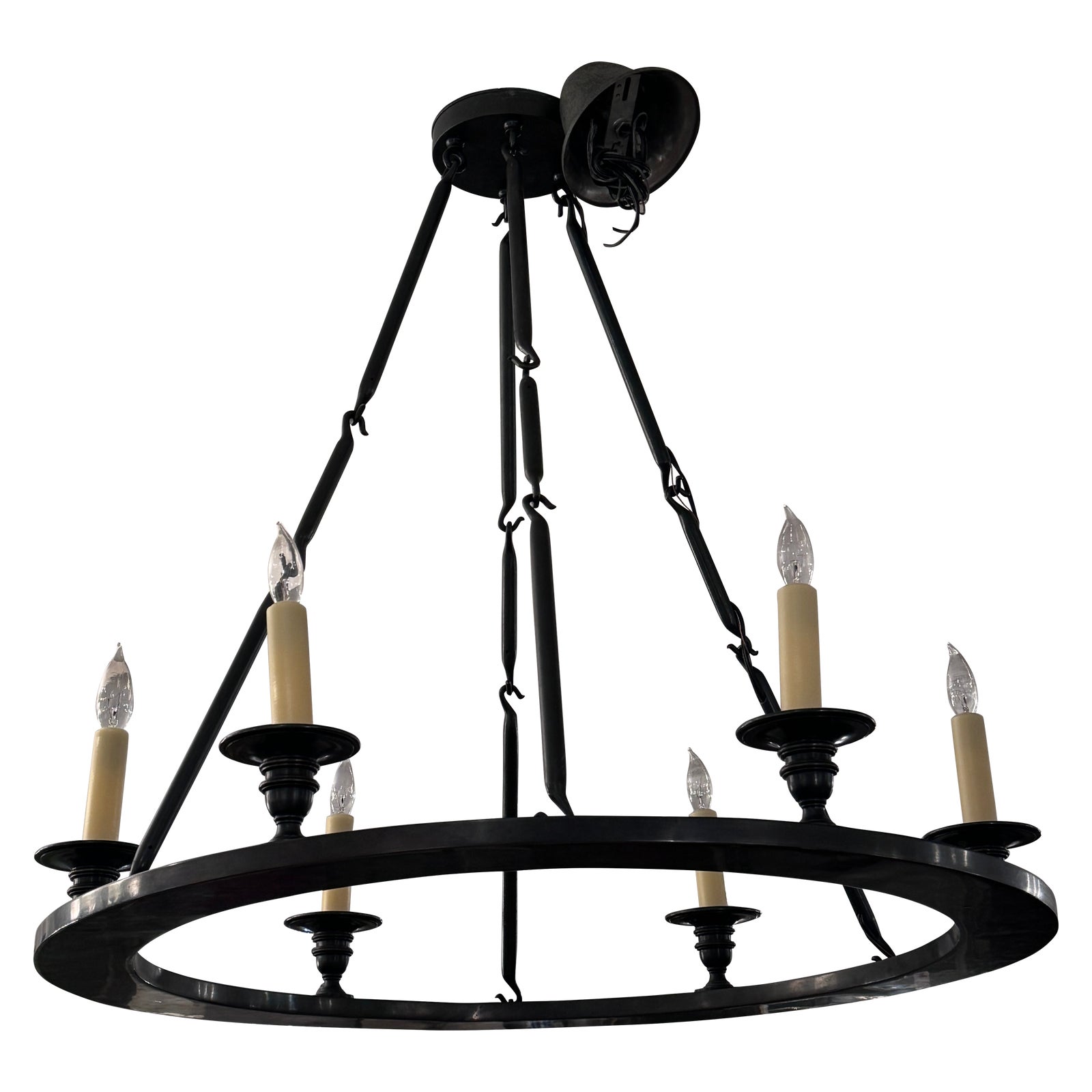 Visual Comfort Six Light Chandelier - Design Plus Gallery