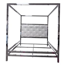 Eastern King Bernhardt Magdalena Metal Canopy Bed Frame. Original Price: $3,350