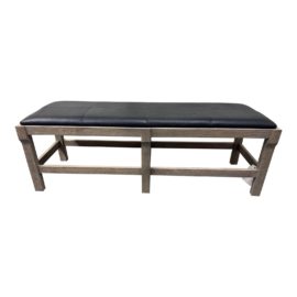 NEW International Atelier Aves Leather Bench
