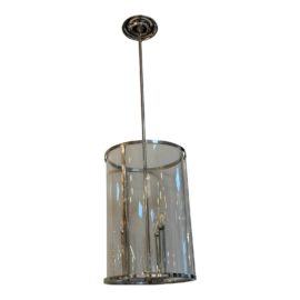 Urban Electric Altamont Open Nickel + Glass Pendant. Original Price: $3,470
