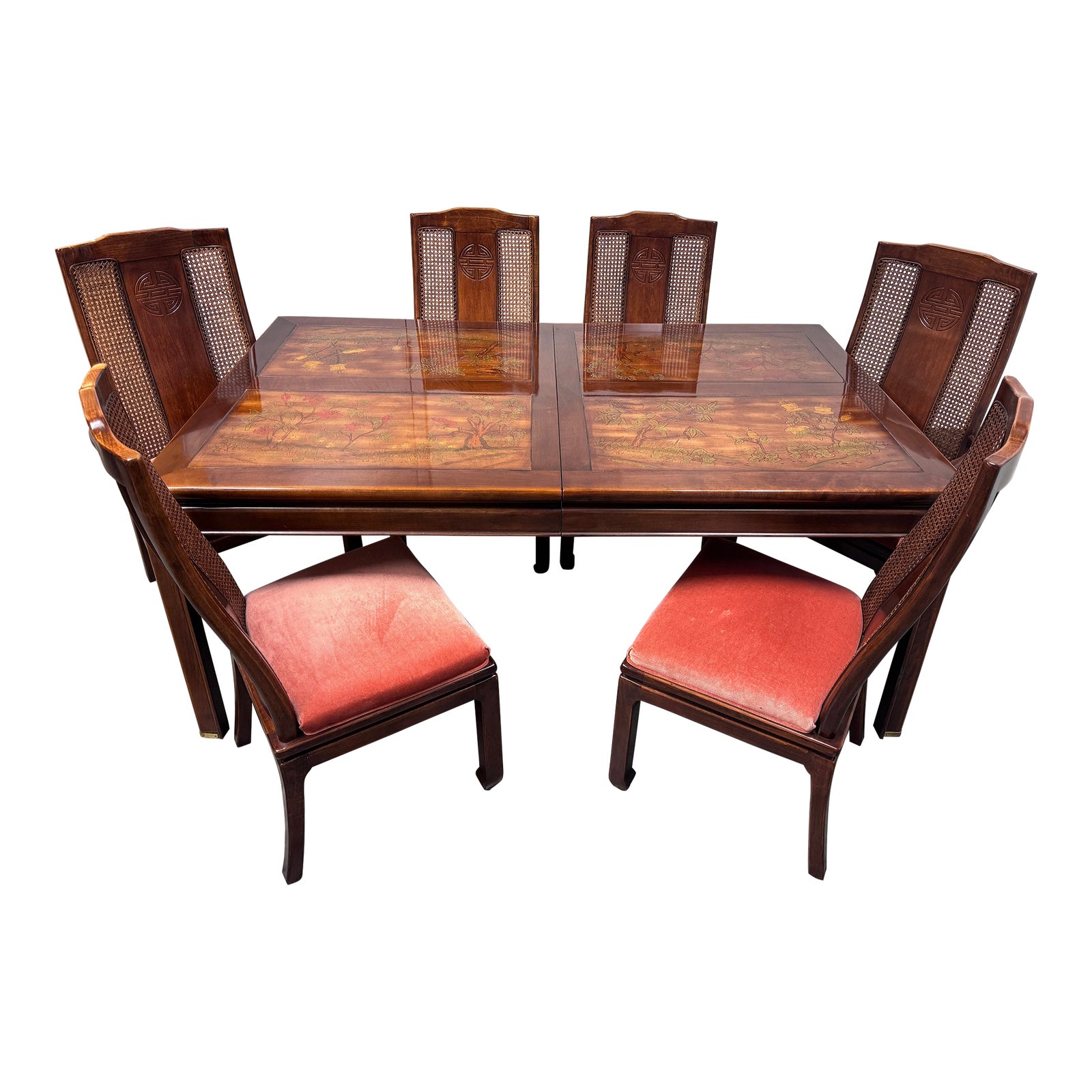 Bernhardt Extension Table + Six Chairs Set - Design Plus Gallery