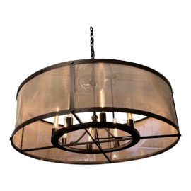 Restoration Hardware Riveted Mesh 40 Inche Chandelier. Original Price: $1,995