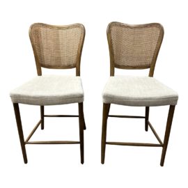 Arhaus Noa Counter Stools, a Pair. Original Price: $1,100
