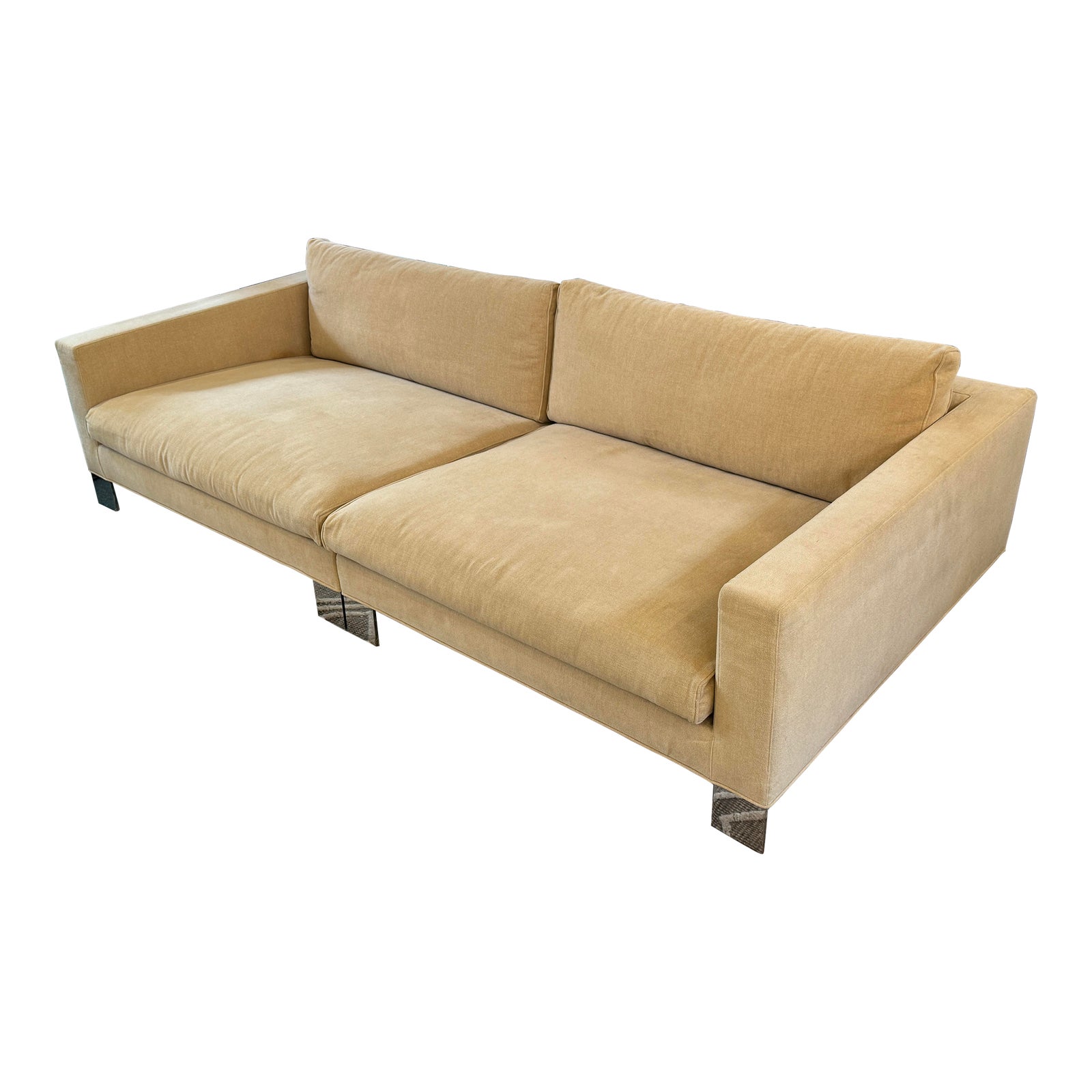 Minotti Two Piece Lounger Sofa. Original Price: $7,500
