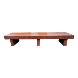 Outdoor Burl Wood Elm Bench