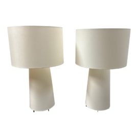 Cappellini Big (Small) Shadow Floor/ Table Lamps, a Pair. Original Price: $2,740