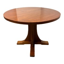 Stickley Mission Round Pedestal Dining Table. Original Price: $4,145