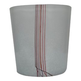 Bertil Vallien for Kosta Boda, Signed Art Rainbow Glass Vase