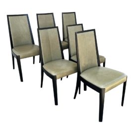 Troscan Preston Dining Chairs, a Set Six. Original Price: $13,494