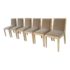 NEW Custom Design Almond Mohair Madison Dining Chairs, Set of Six. Original Price: $5,400