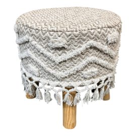 Boho Chic Fringe Ottoman