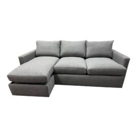 Crate & Barrel Deep Lounge Sofa + Storage Ottoman. Original Price: $2,850