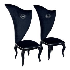 VIG Furniture Armani Xavira Sovereign Dinig Chairs, a Pair. Original Price: $4,185