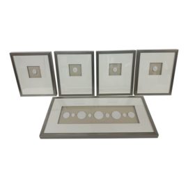Wjc Design Grand Tour Intaglios, Set of Five Framed. Original Price: $1,435