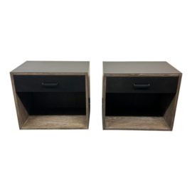 NEW Brownstone Baldwin Metal Clad Nightstands, a Pair. Original Price: $3,752