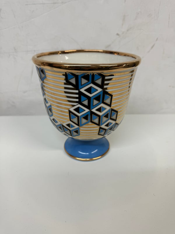 Bolígrafo Hexagonal Jonathan Adler – Diseño Versailles, Patrón Dorado Y Negro, Elegante Caja De Regalo