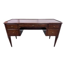 Woodbridge Marseille French Country Bordeaux Brown Wood Writing Desk. Original Price: $3,585