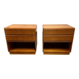 Teakwood Night Table Danish Vintage 北欧家具 1960s Vintage Danish Mid-Century Teak Nightstand – MCM-SF