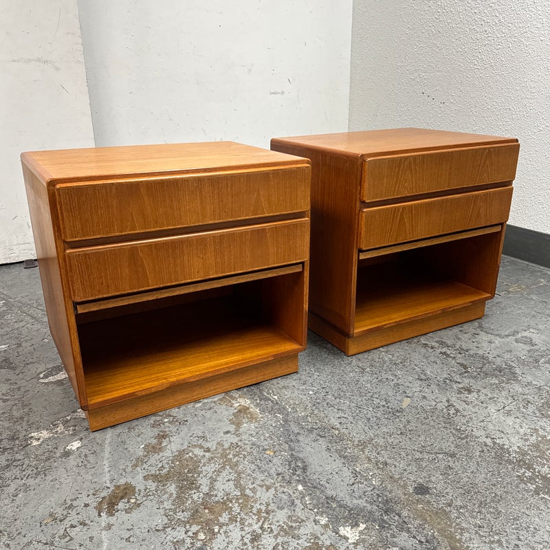 Vintage Komfort Denmark Mid Century Style Teak Wood Bed