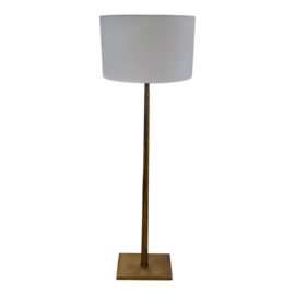 Contemporary Faceted Brass Floor Lamp