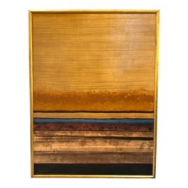 Jim Seale "Landscape in Fall" Framed Abstract Panting