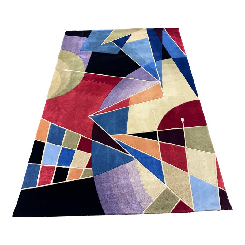 5ft 5in X 8ft 1in Postmodern Geometric Area Rug. Original Price: $850 ...