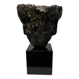 Z Gallerie Two-Faced Resin Wood Sculpture