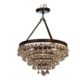 Crystorama Calypso Six Light Crystal Drops Chandelier