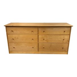Crate & Barrel Maple Finish Six Drawer Dresser. Original Price: $1,500