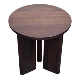 Custom Design Side Table With Walnut Finish. Original Price: $950