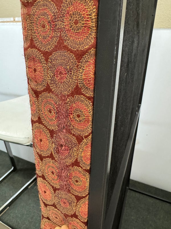 Custom Design Ottoman + Spoonflower Fabric on Metal Frame Design Plus