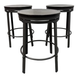 Steve Silver Co. Portland Backless Counter Swivel Stools, Set of Three. Original Price: $144