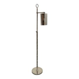 Jonathan Adler Meurice Modern Chrome Finish Adjustable Height Pharmacy Floor Lamp. Original Price: $900