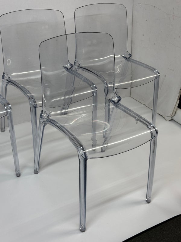 Marcello Ziliani for Casparini Tiffany Side Chairs, a Set of