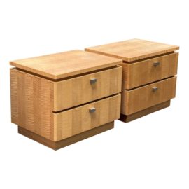 Early 21st Century John Maienza Custom Design Nightstands, a Pair