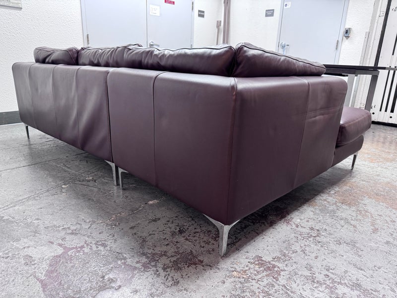 Design Within Reach Albert Brown Leather Sectional. Original Price