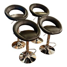 Elama Modern Adjustable Barstools, Set of Four. Original Price: $420