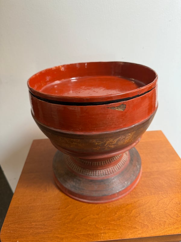 ANTIQUE CHINESE RED SHIWAN FLAMBE GLAZE FIGURE BASE SEAL